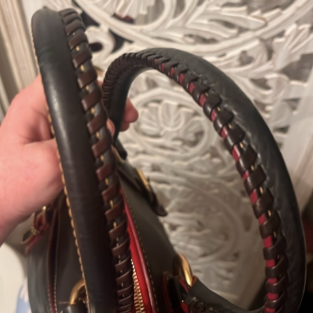 Lost in the 🔥 Dooney & Bourke Florentine Domed Buckle Satchel - Picture 6 of 11